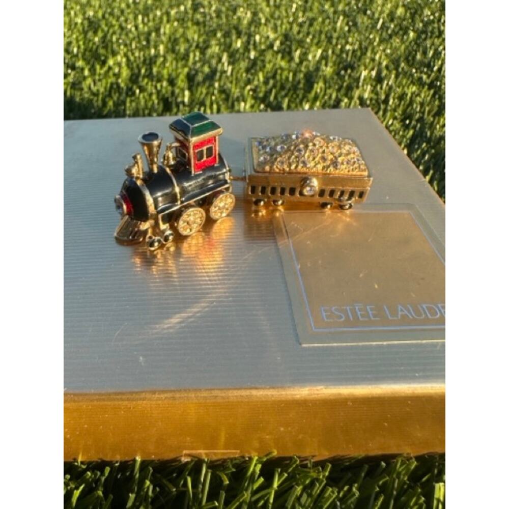 Estée Lauder Beautiful "LOCOMOTIVE COMPACT" Compact solid Perfume BNIB